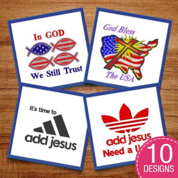Picture of Religious Captions Embroidery Design Pack