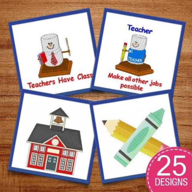 Picture of Preschool To Graduation! Embroidery Design Pack