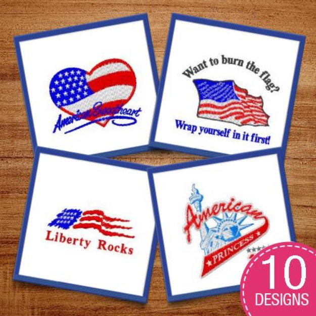 Picture of Happy Independence Day! Embroidery Design Pack