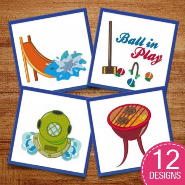 Picture of Outdoor Fun & Hobbies Embroidery Design Pack