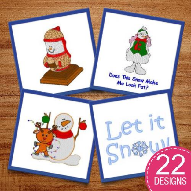 Picture of Christmas Holiday Joy Embroidery Design Pack