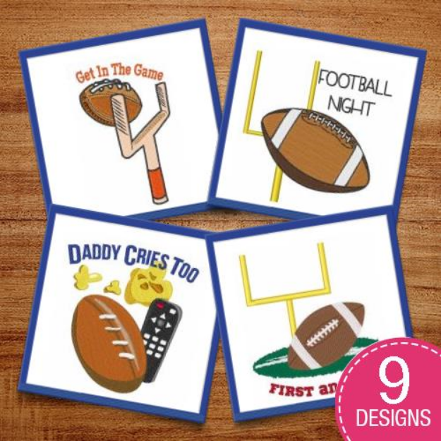 Picture of Football Season! Embroidery Design Pack
