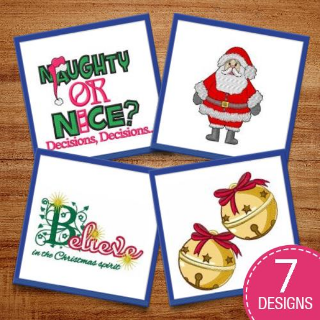 Picture of Christmas Decorations Embroidery Design Pack