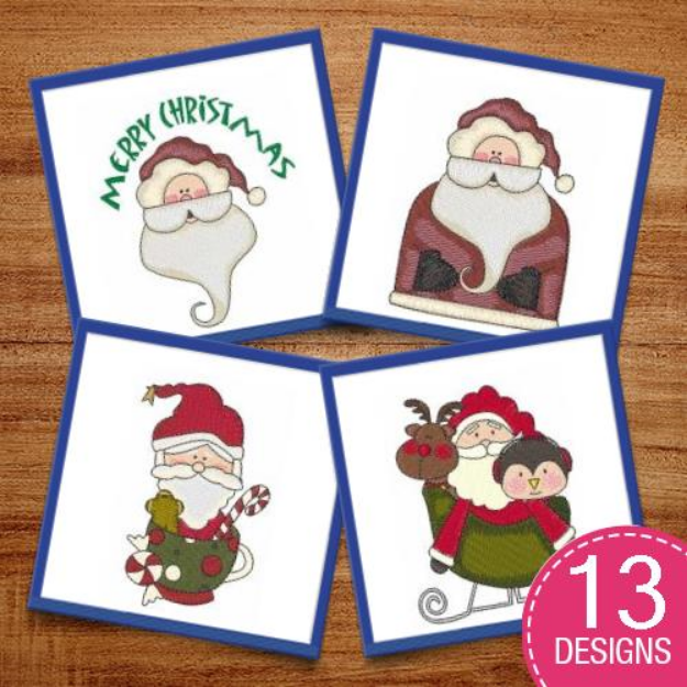 Picture of Fantasy Christmas Characters Embroidery Design Pack