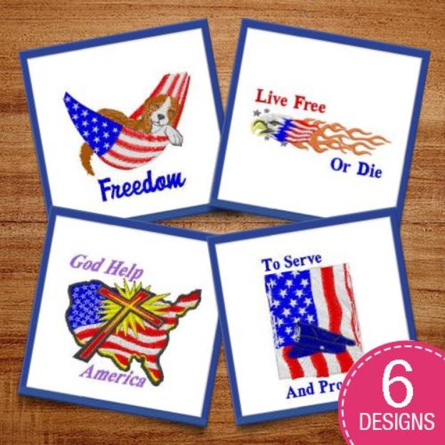Picture of Fourth Of July Celebration! Embroidery Design Pack