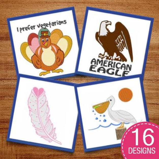 Picture of Adorable Avians Embroidery Design Pack