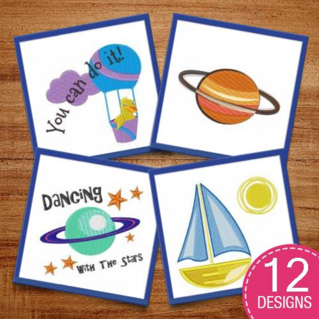 Picture of Sun & Sky Scenes Embroidery Design Pack
