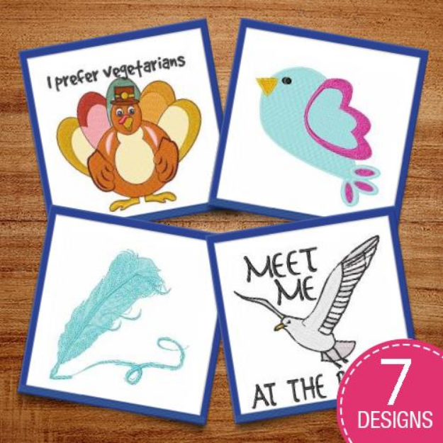 Picture of Year Round Birds Embroidery Design Pack