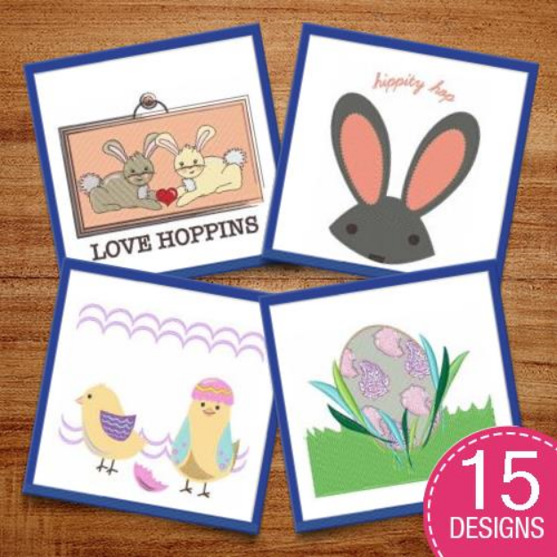 Picture of Easter Animals & Decorations Embroidery Design Pack