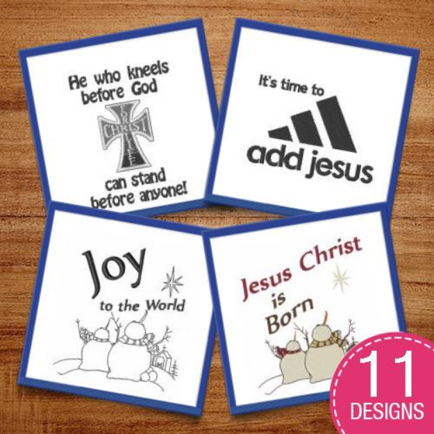 Picture of Christian Religion & Symbols Embroidery Design Pack