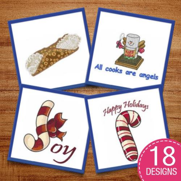 Picture of Desserts & Sweet Treats Embroidery Design Pack