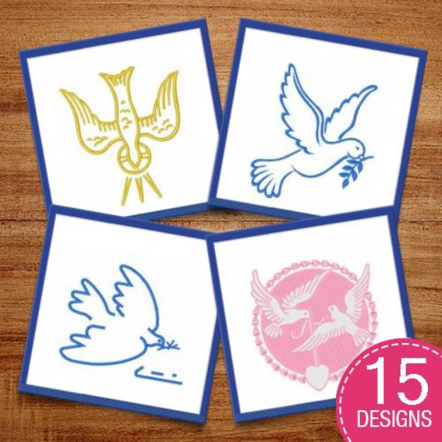 Picture of Christian Angels, Animals & Symbols Embroidery Design Pack