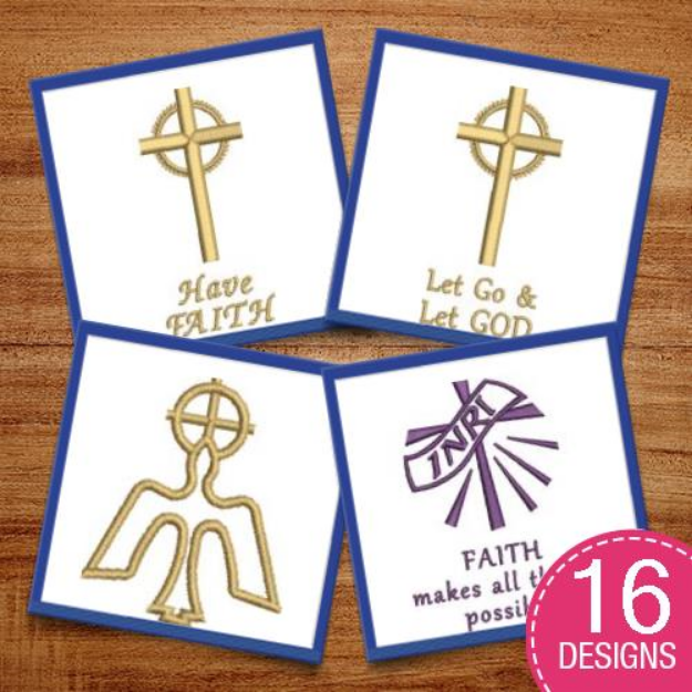 Picture of Crosses & Religion Designs Embroidery Design Pack