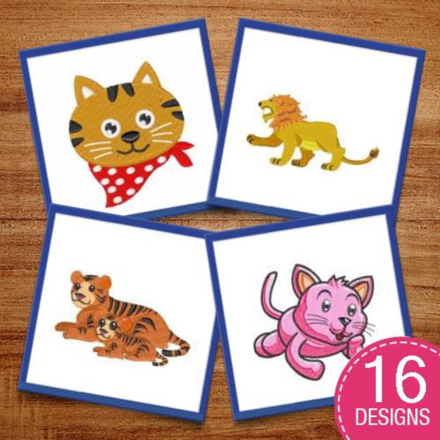 Picture of Cats & Kittens Embroidery Design Pack