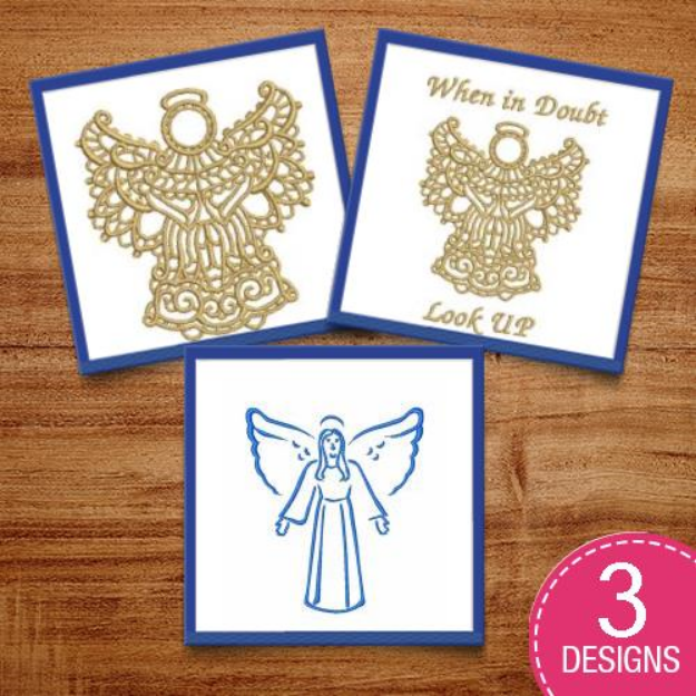 Picture of Religious Angels Embroidery Design Pack