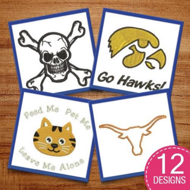 Picture of Animal Heads & Skulls Embroidery Design Pack