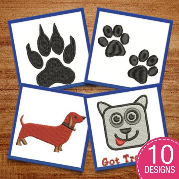 Picture of Puppy Dog Love Embroidery Design Pack