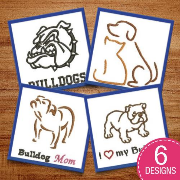 Picture of Dog Outlines Embroidery Design Pack