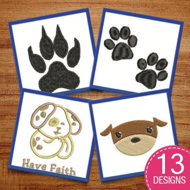 Picture of Puppy Love Embroidery Design Pack