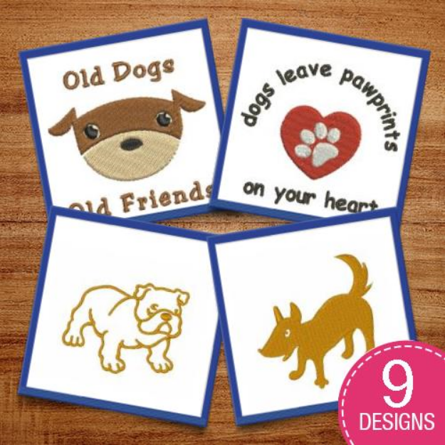 Picture of Adorable Puppies Embroidery Design Pack