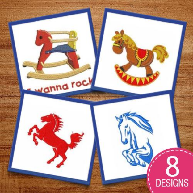 Picture of Horshoes & Ponies Embroidery Design Pack