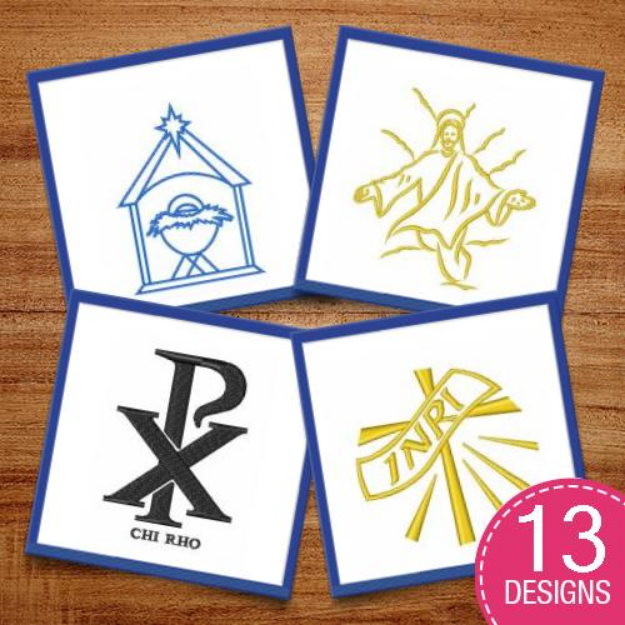 Picture of Crosses & Christian Design Embroidery Design Pack