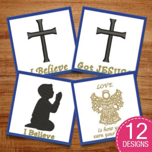 Picture of Christianity & Crosses Embroidery Design Pack