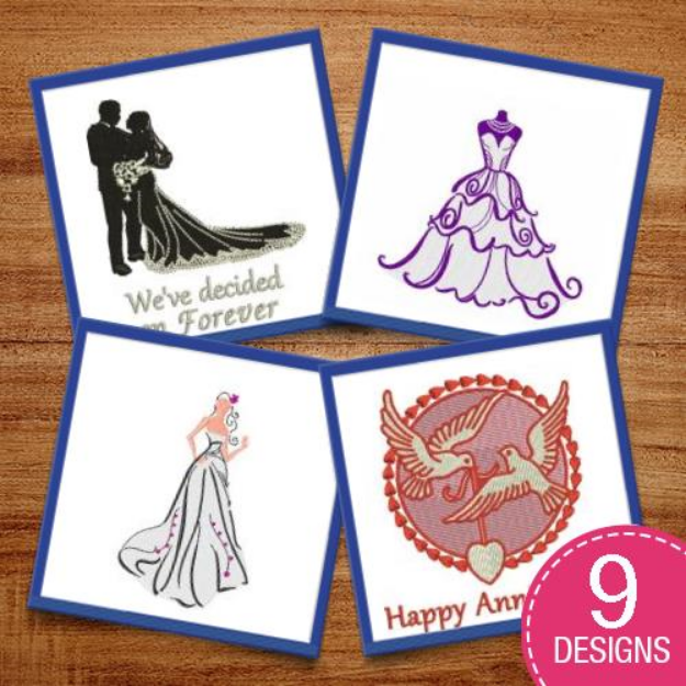 Picture of Wedding Day Bliss Embroidery Design Pack