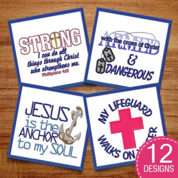 Picture of Religious Sayings 2 Embroidery Design Pack