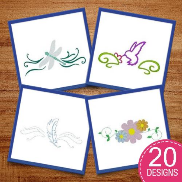 Picture of Decorative Pillowcase Embroidery Design Pack