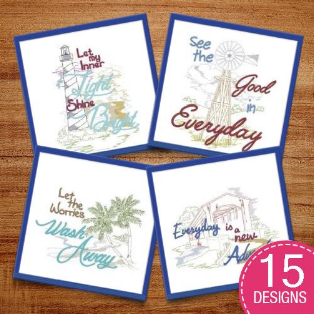 Picture of Peaceful Scenes Embroidery Design Pack