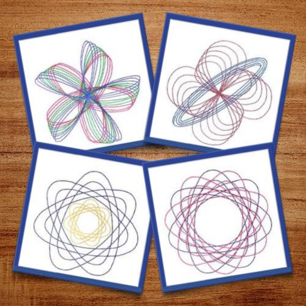 Picture of Spirograph 1 Embroidery Design Pack