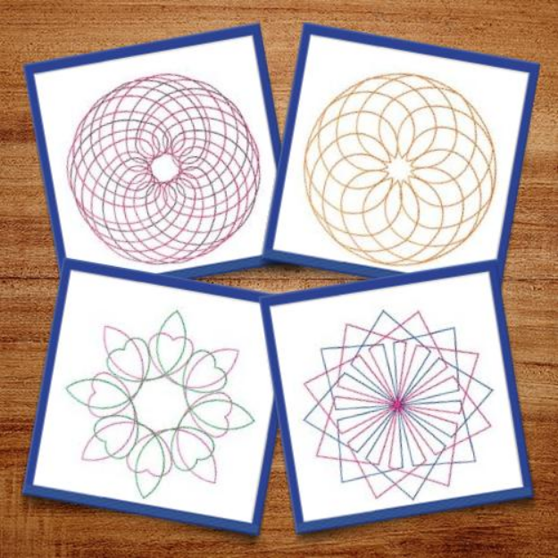 Picture of Spirograph 7 Embroidery Design Pack