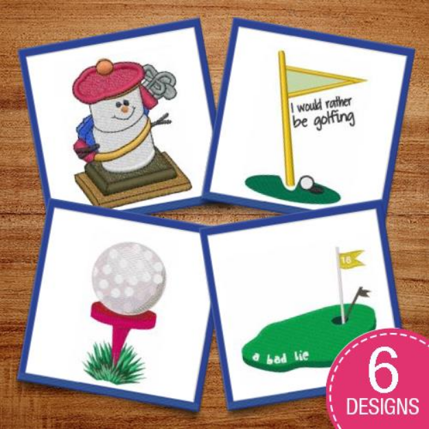 Picture of Hit The Links Embroidery Design Pack