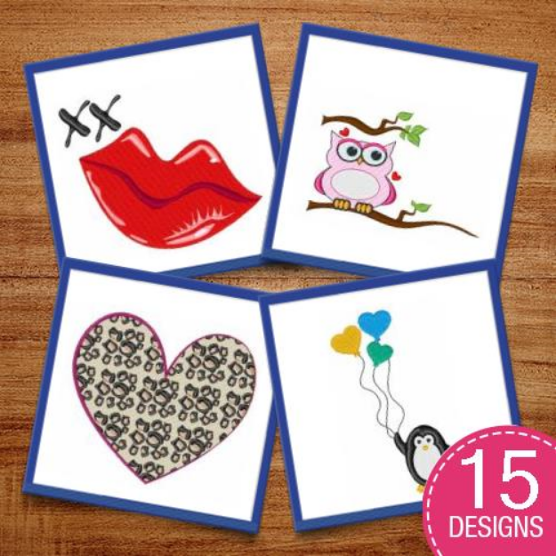 Picture of Holidays - Valentine's Day Embroidery Design Pack