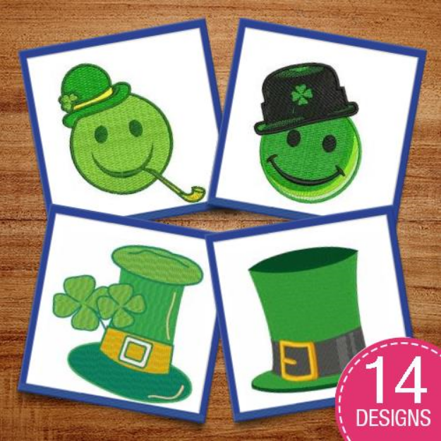 Picture of Holidays - St. Patricks Day Embroidery Design Pack