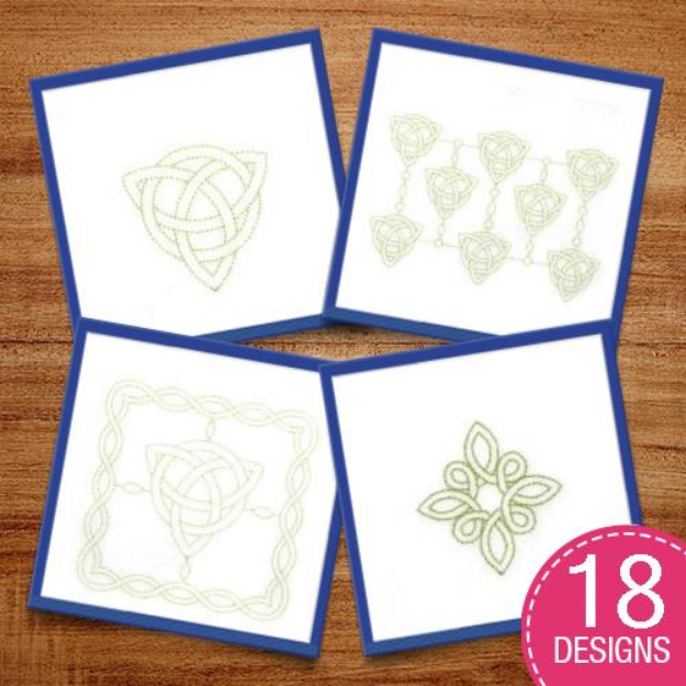 Picture of Celtic Stipple Embroidery Design Pack