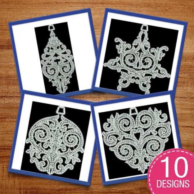 Picture of FSL Ornaments Embroidery Design Pack