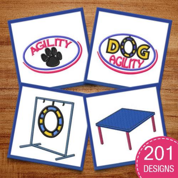 Picture of Agility Embroidery Design Pack