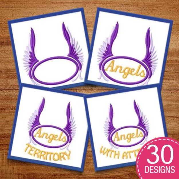 Picture of Angels MegaPack Embroidery Design Pack