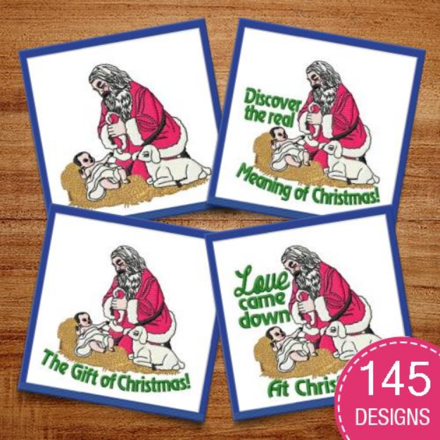 Picture of Athletic Christmas Embroidery Design Pack