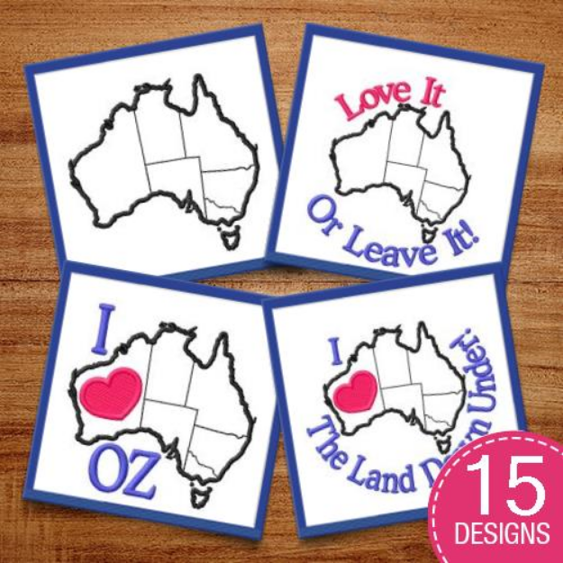 Picture of Australia MegaPack Embroidery Design Pack
