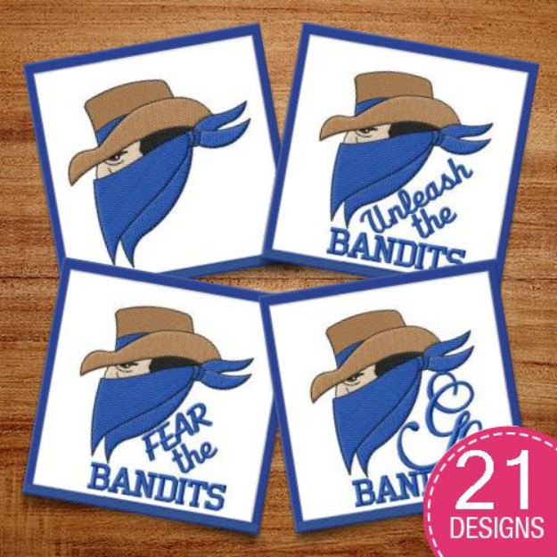 Picture of Bandits MegaPack Embroidery Design Pack