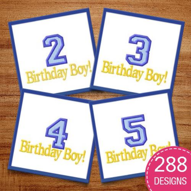 Picture of Birthday 1 MegaPack Embroidery Design Pack