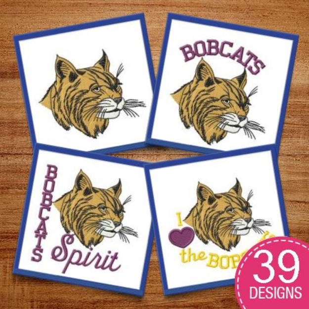 Picture of Bobcats MegaPack Embroidery Design Pack