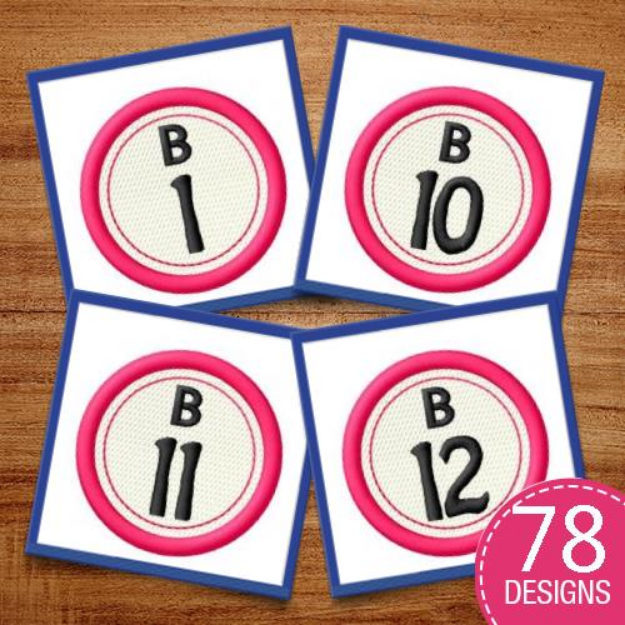 Picture of Bingo Embroidery Design Pack