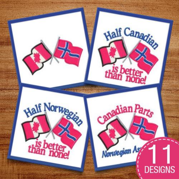 Picture of Canadian-Norwegian Embroidery Design Pack
