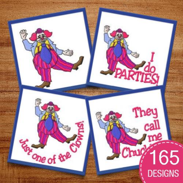 Picture of Clown MegaPack Embroidery Design Pack