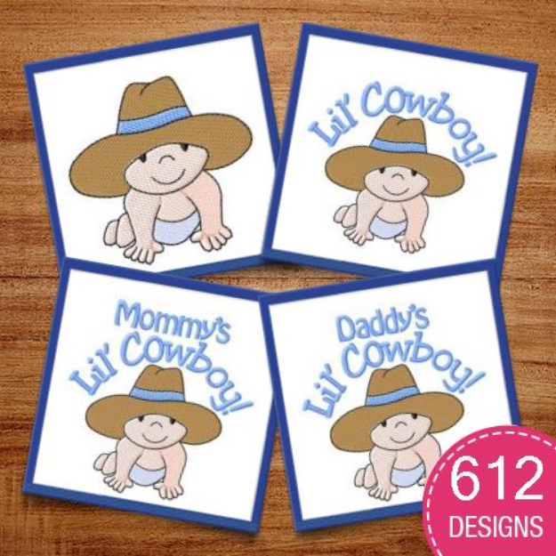 Picture of Cowboy & Girl MegaPack Embroidery Design Pack