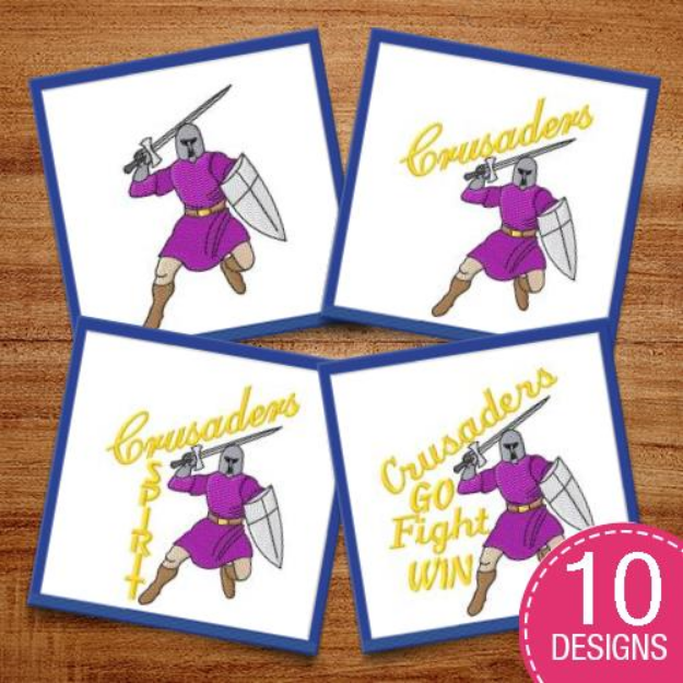Picture of Crusaders MegaPack Embroidery Design Pack